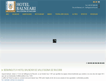 Tablet Screenshot of hotelbalneari.com